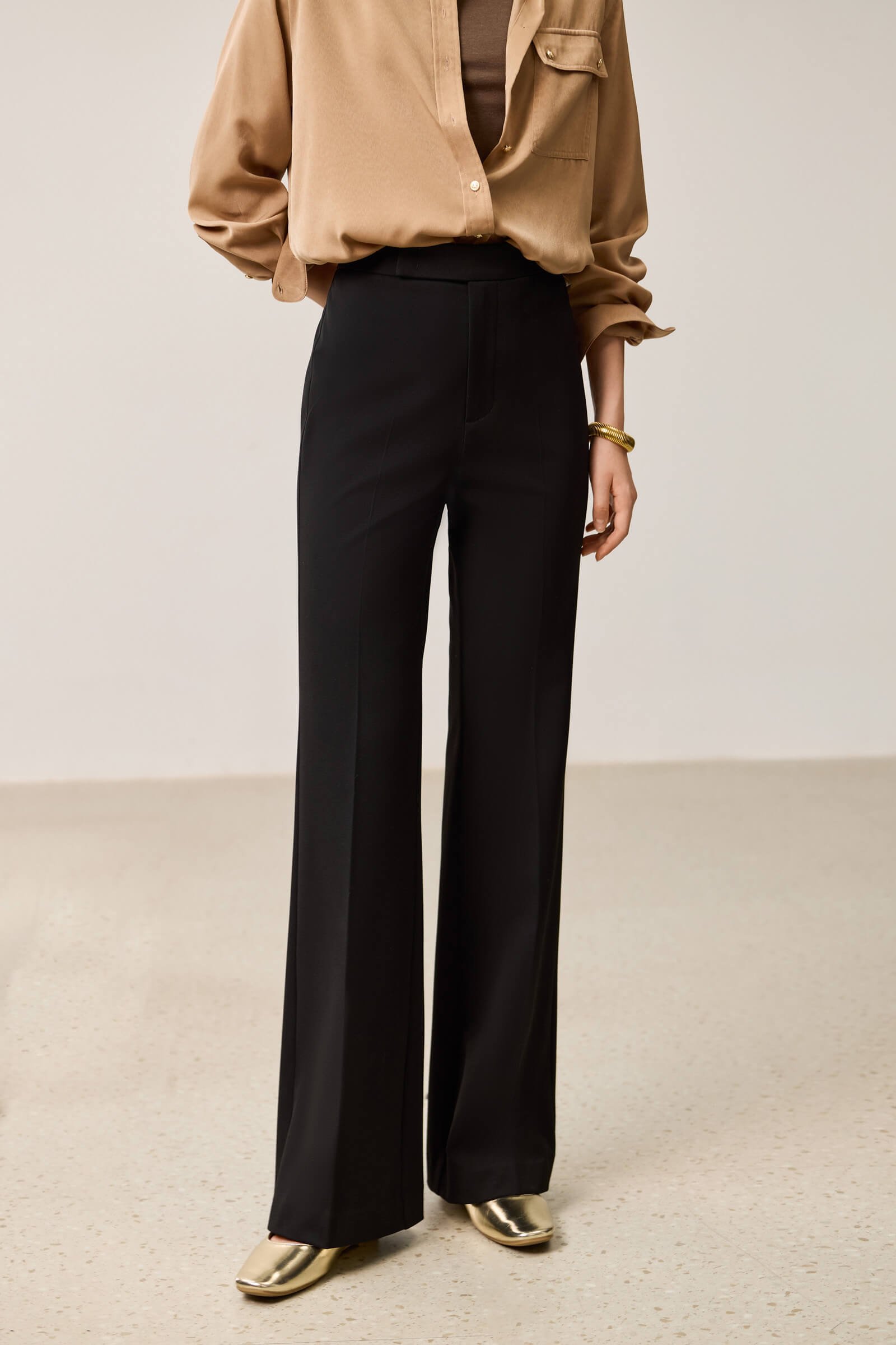 Slimming Long-Leg Flare Pants