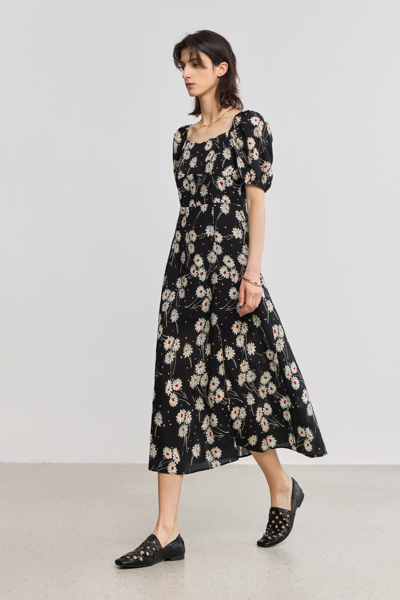 Floral Fit-and-Flare Dress - Image 2