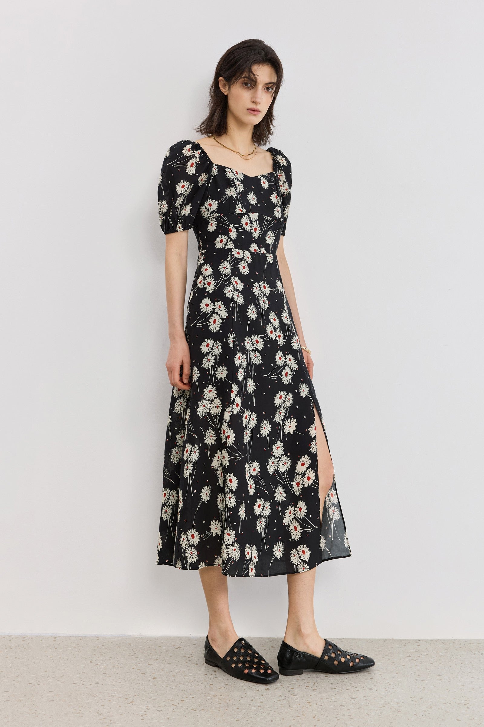 Floral Fit-and-Flare Dress - Image 3