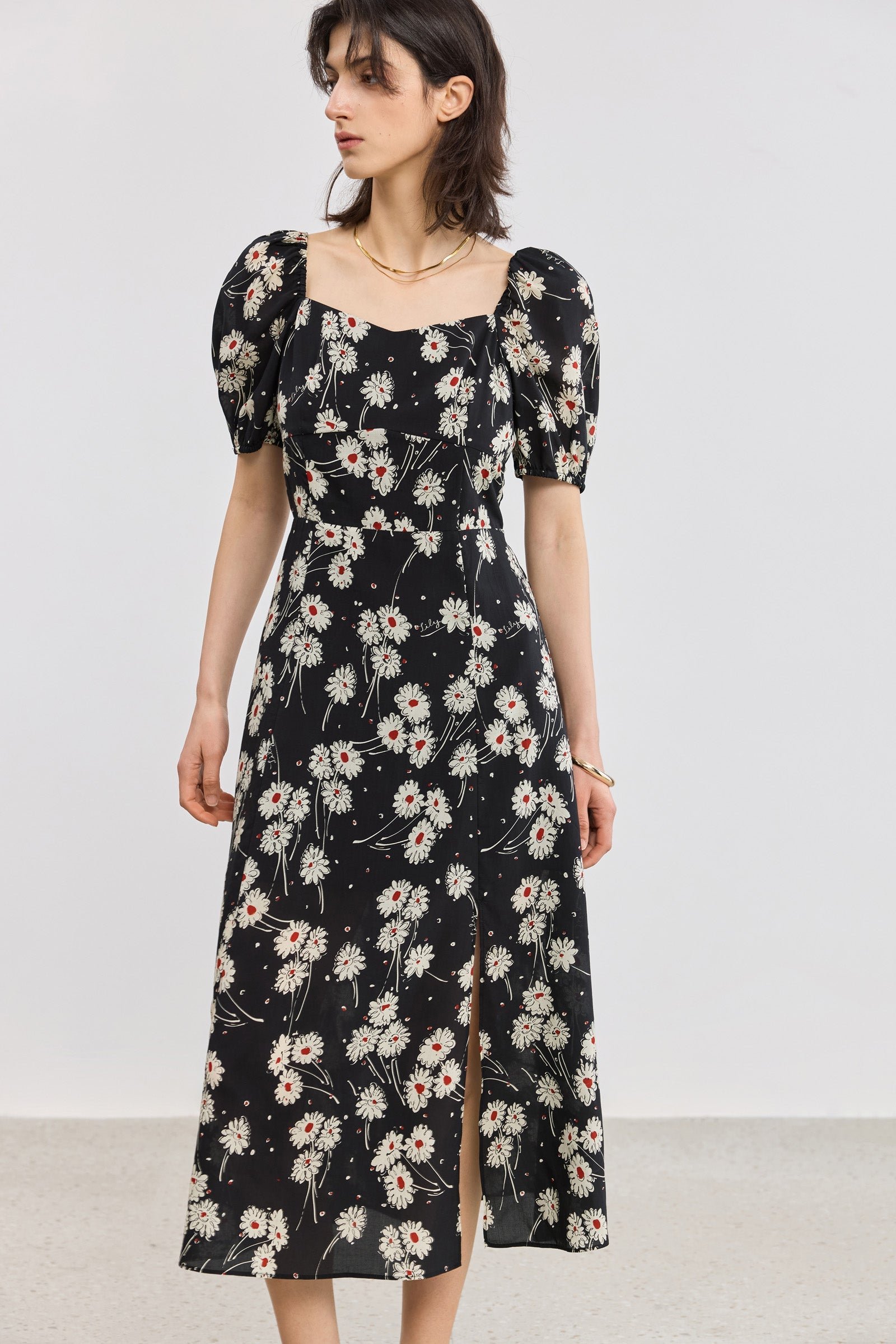 Floral Fit-and-Flare Dress - Image 4