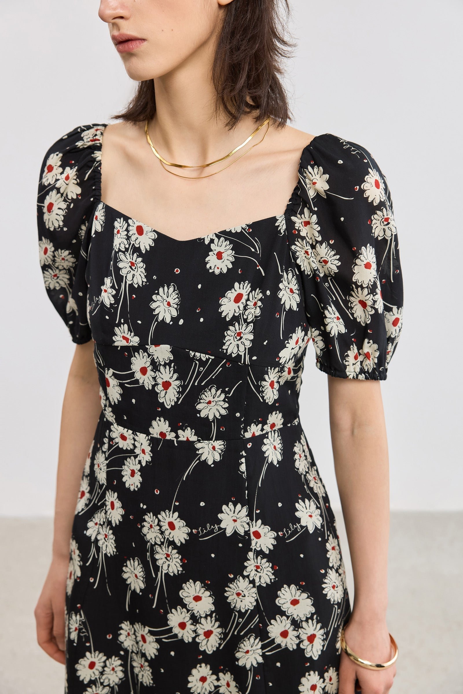 Floral Fit-and-Flare Dress - Image 5