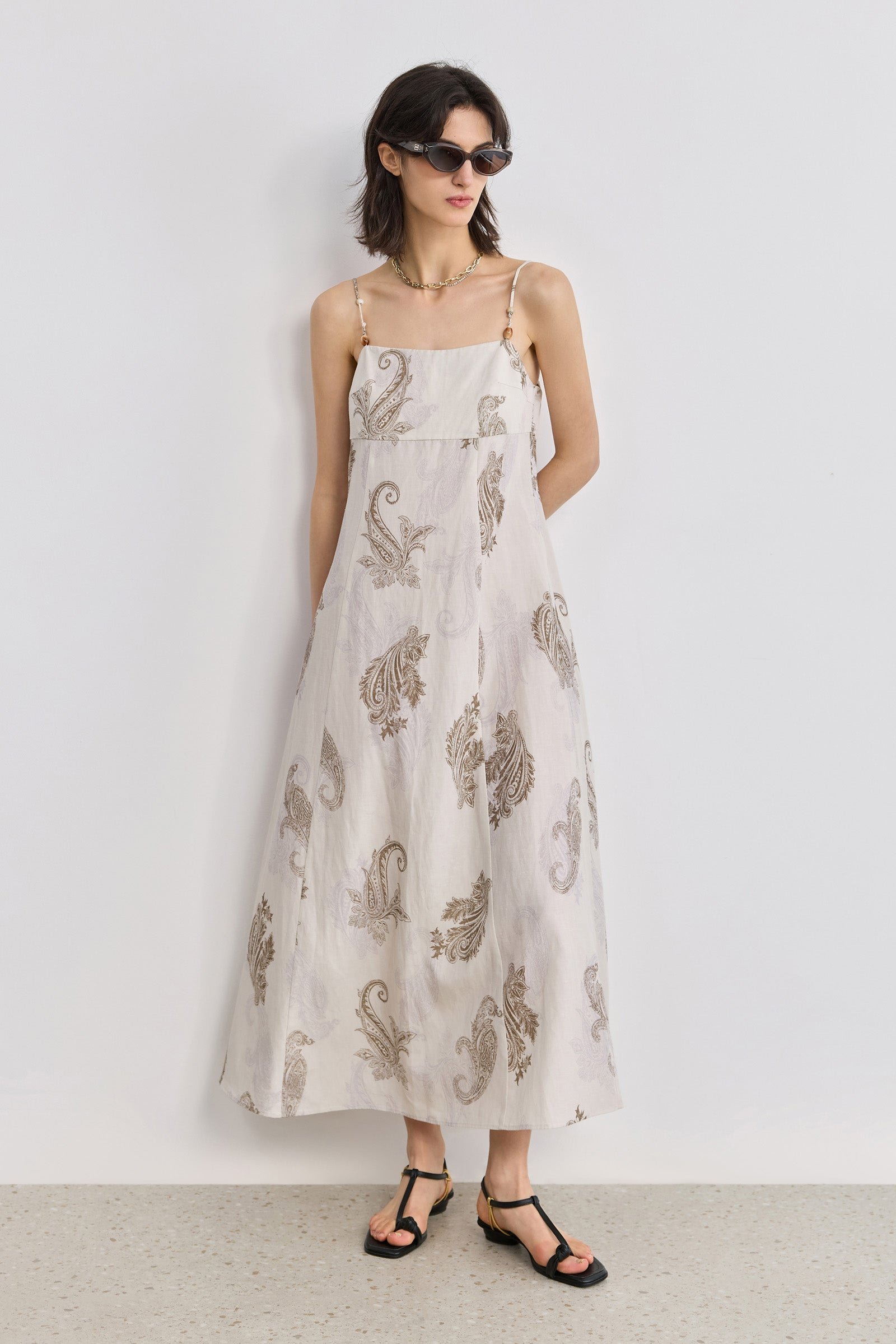 Off-Shoulder Camisole Dress