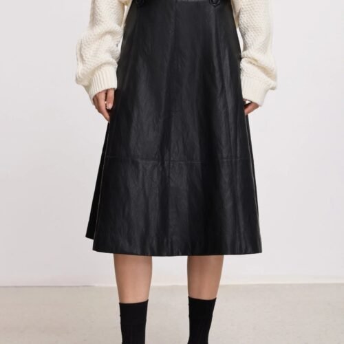 Flared Midi Skirt