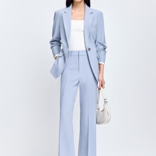 Cropped Subtle Flare Trousers
