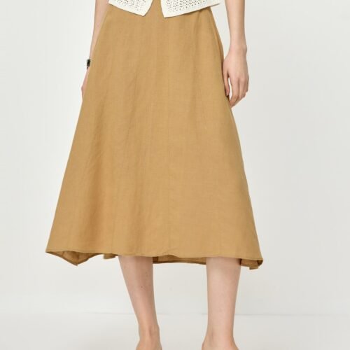 Vintage A-Line Midi Skirt