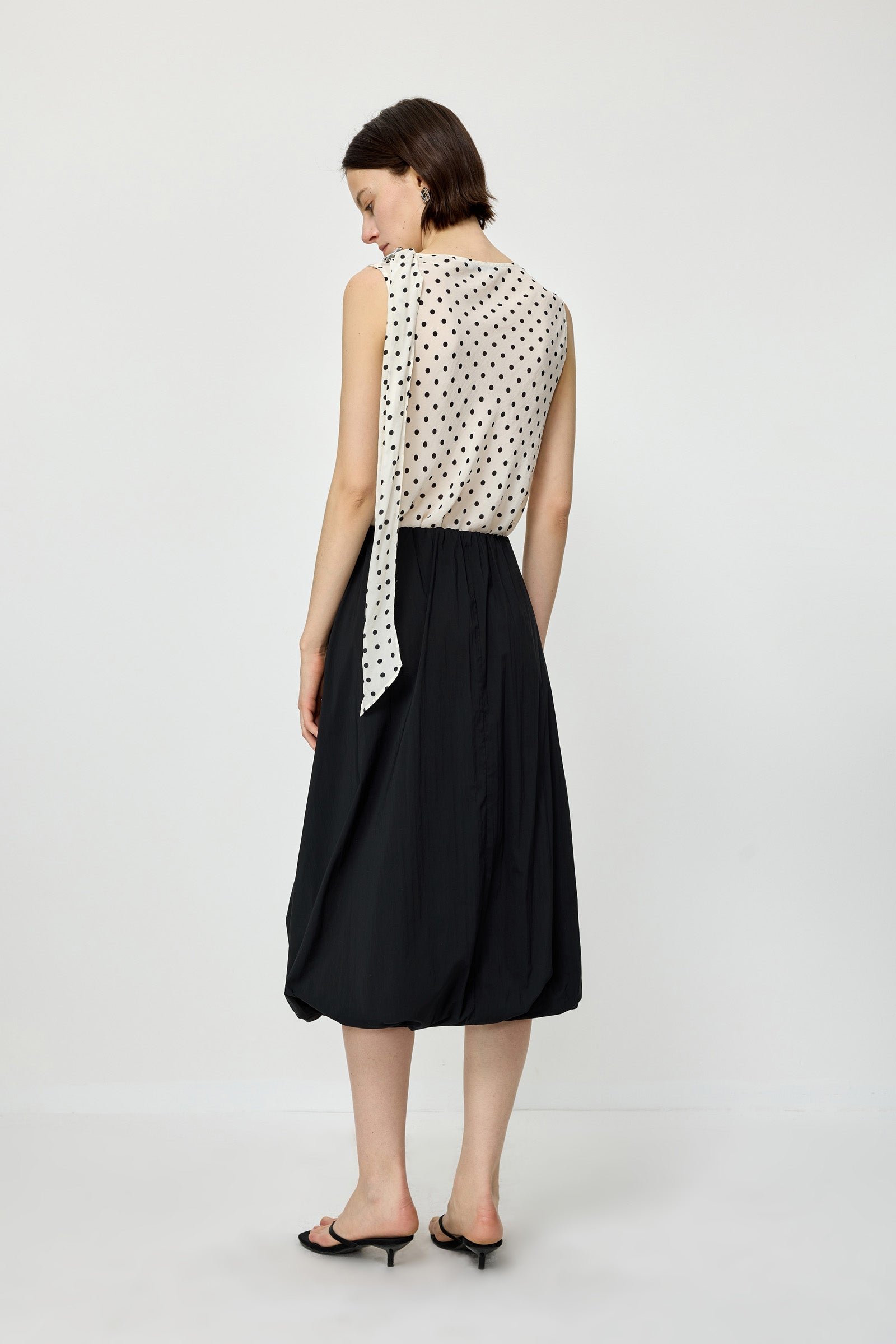 Polka Dot Sleeveless Top - Image 4
