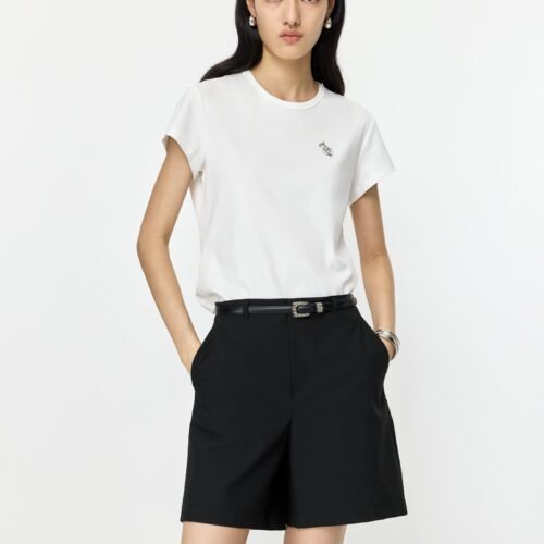 Modal-Cotton Crewneck Tee