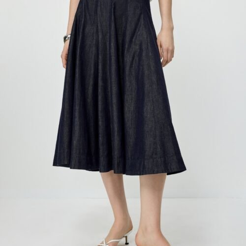 Flowy A-Line Midi Skirt