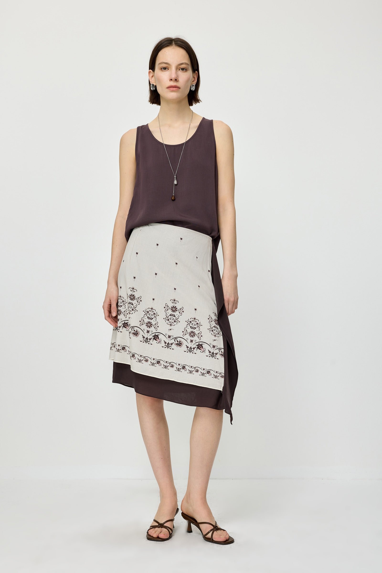 Floral Tiered Skirt - Image 2