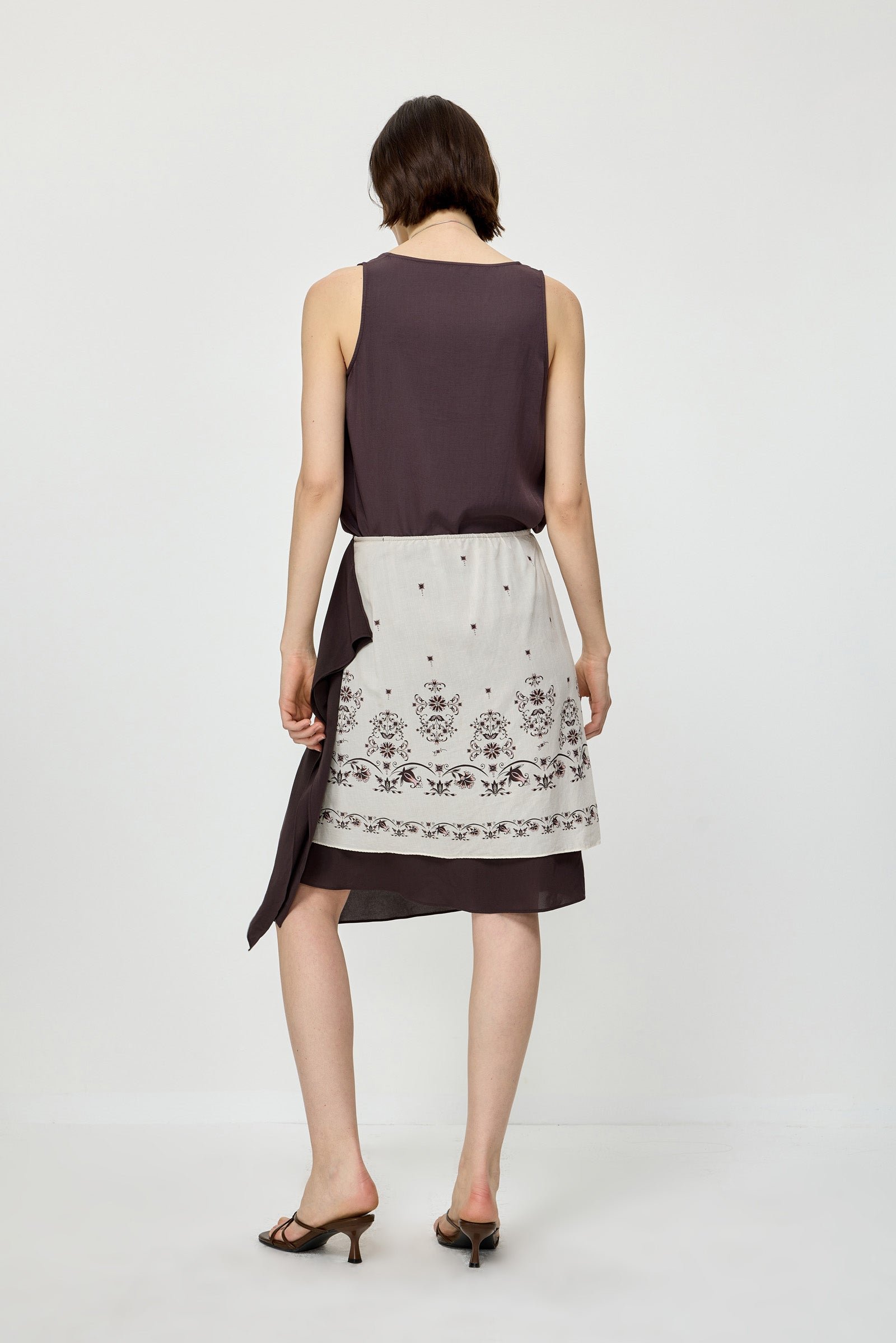 Floral Tiered Skirt - Image 3