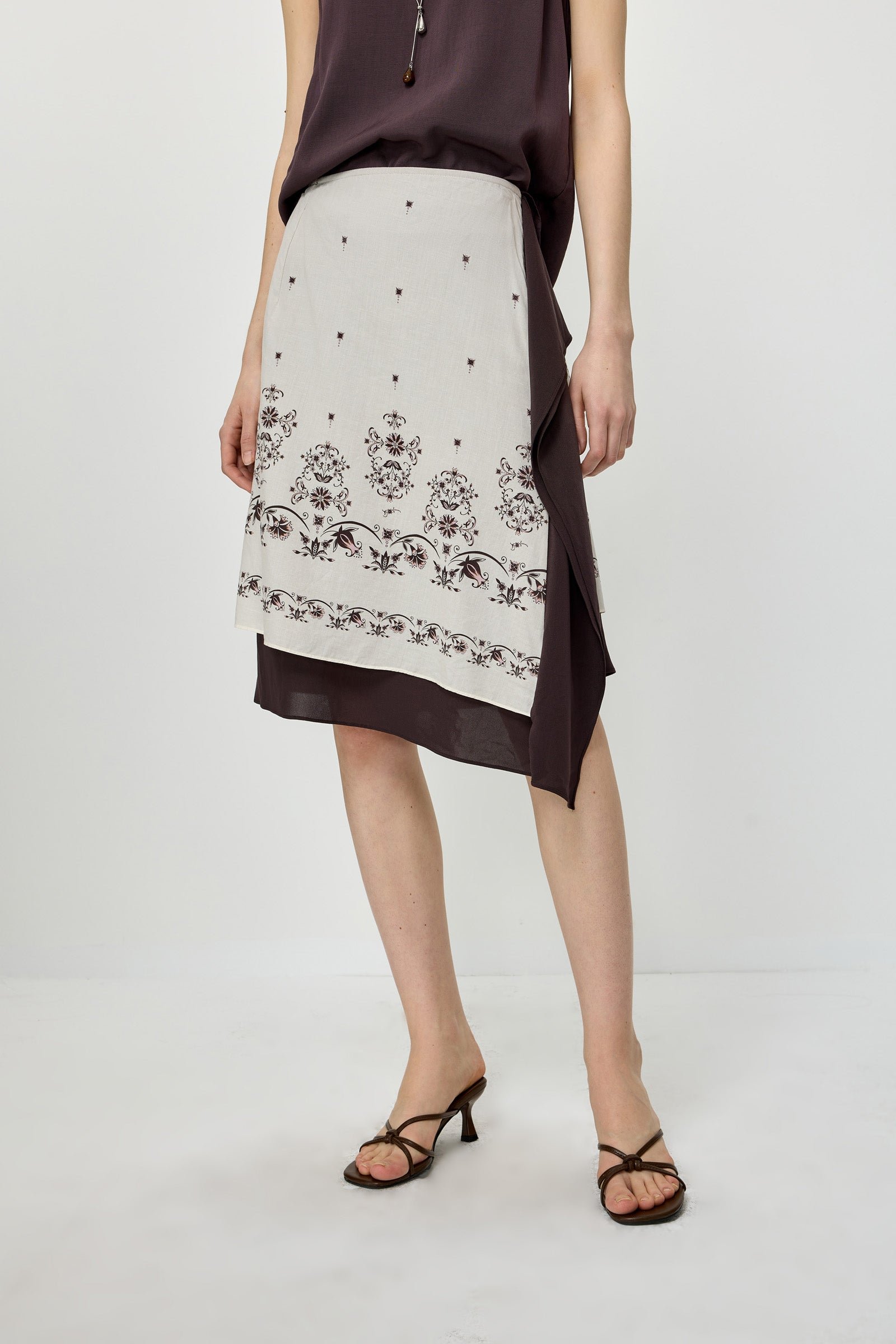 Floral Tiered Skirt - Image 4