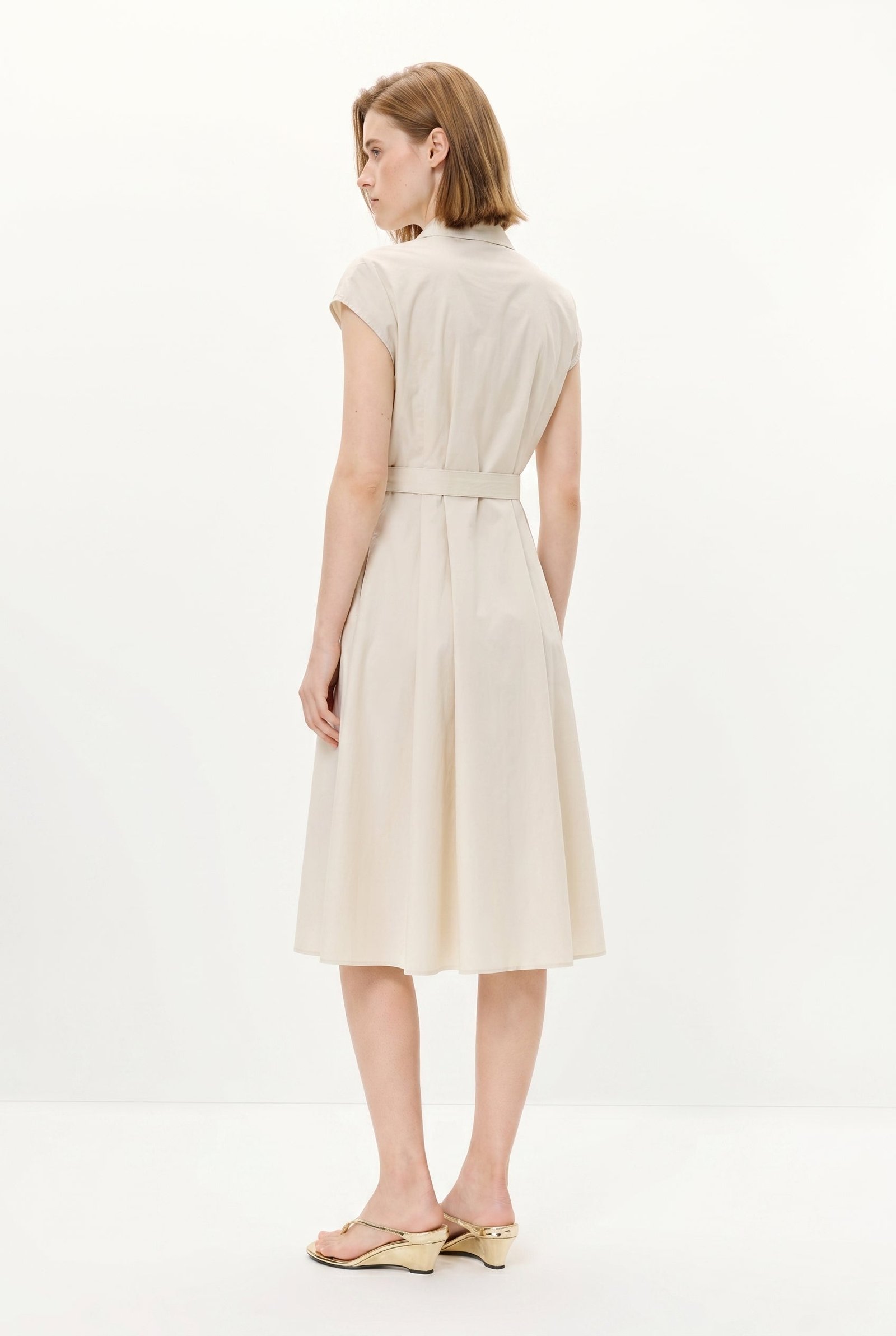 Collared Fit-and-Flare Dress - Image 4