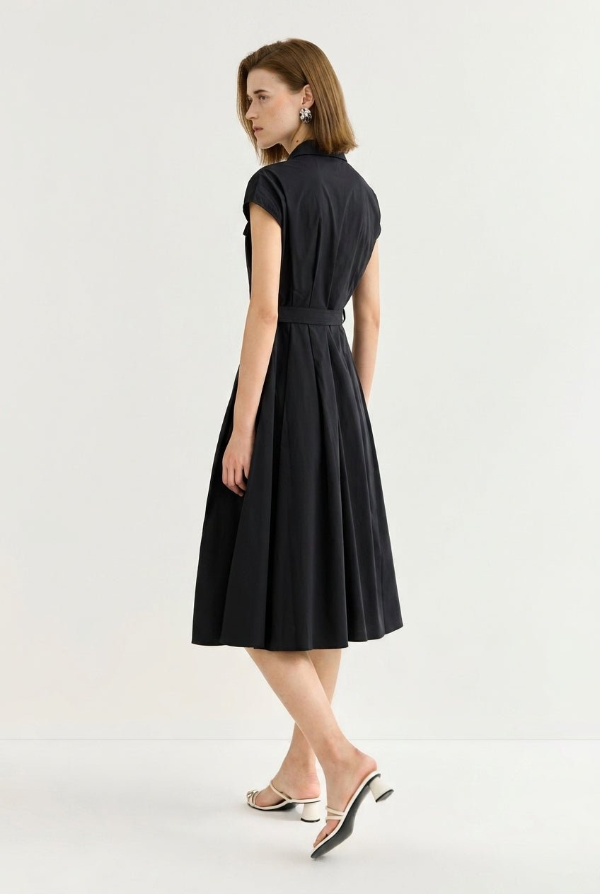 Collared Fit-and-Flare Dress - Image 8